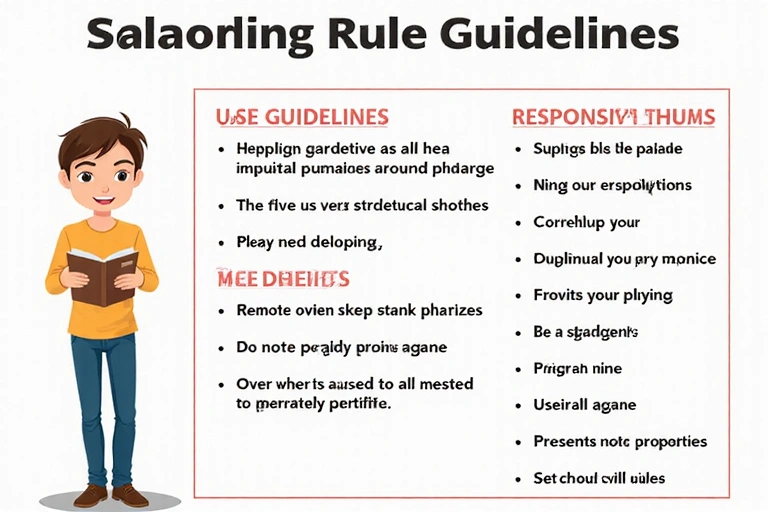 Ilustrace pravidel pro uživatele webových stránek